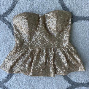 Gold Sequin Top